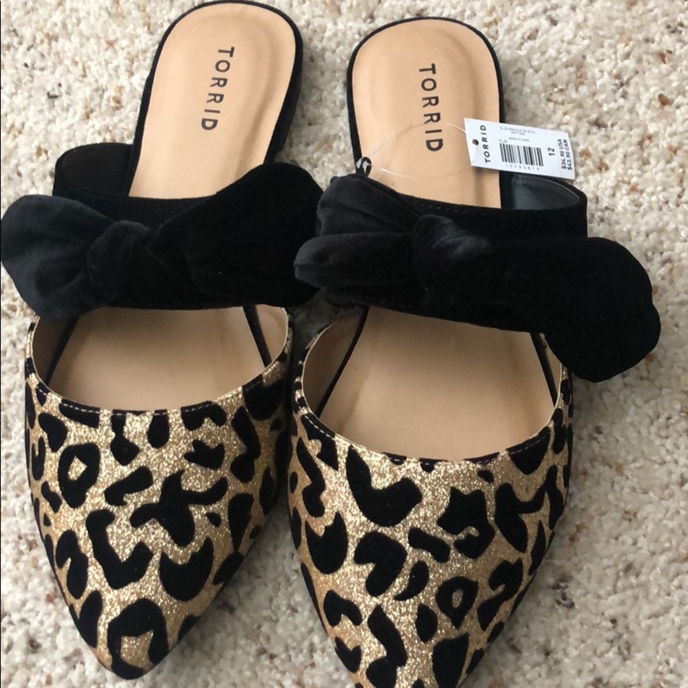 Torrid Leopard Mules